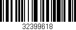 Código de barras (EAN, GTIN, SKU, ISBN): '32399618'