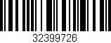 Código de barras (EAN, GTIN, SKU, ISBN): '32399726'