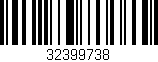 Código de barras (EAN, GTIN, SKU, ISBN): '32399738'