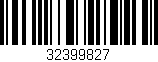 Código de barras (EAN, GTIN, SKU, ISBN): '32399827'