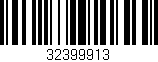 Código de barras (EAN, GTIN, SKU, ISBN): '32399913'