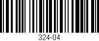 Código de barras (EAN, GTIN, SKU, ISBN): '324-04'