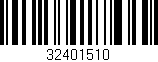 Código de barras (EAN, GTIN, SKU, ISBN): '32401510'