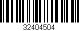 Código de barras (EAN, GTIN, SKU, ISBN): '32404504'