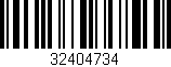 Código de barras (EAN, GTIN, SKU, ISBN): '32404734'