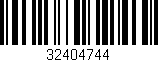 Código de barras (EAN, GTIN, SKU, ISBN): '32404744'