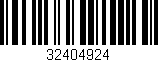Código de barras (EAN, GTIN, SKU, ISBN): '32404924'
