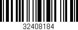 Código de barras (EAN, GTIN, SKU, ISBN): '32408184'