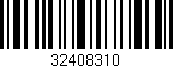 Código de barras (EAN, GTIN, SKU, ISBN): '32408310'