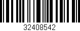 Código de barras (EAN, GTIN, SKU, ISBN): '32408542'