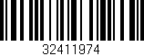 Código de barras (EAN, GTIN, SKU, ISBN): '32411974'