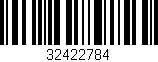 Código de barras (EAN, GTIN, SKU, ISBN): '32422784'