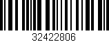 Código de barras (EAN, GTIN, SKU, ISBN): '32422806'