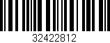 Código de barras (EAN, GTIN, SKU, ISBN): '32422812'