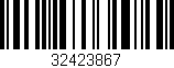 Código de barras (EAN, GTIN, SKU, ISBN): '32423867'