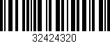 Código de barras (EAN, GTIN, SKU, ISBN): '32424320'