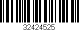 Código de barras (EAN, GTIN, SKU, ISBN): '32424525'