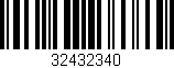 Código de barras (EAN, GTIN, SKU, ISBN): '32432340'