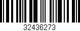 Código de barras (EAN, GTIN, SKU, ISBN): '32436273'