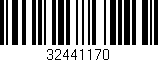Código de barras (EAN, GTIN, SKU, ISBN): '32441170'