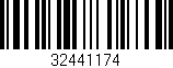 Código de barras (EAN, GTIN, SKU, ISBN): '32441174'