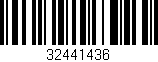 Código de barras (EAN, GTIN, SKU, ISBN): '32441436'