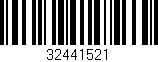 Código de barras (EAN, GTIN, SKU, ISBN): '32441521'