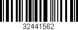 Código de barras (EAN, GTIN, SKU, ISBN): '32441562'