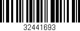 Código de barras (EAN, GTIN, SKU, ISBN): '32441693'
