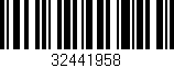 Código de barras (EAN, GTIN, SKU, ISBN): '32441958'