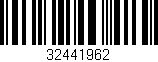 Código de barras (EAN, GTIN, SKU, ISBN): '32441962'