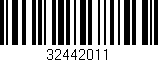 Código de barras (EAN, GTIN, SKU, ISBN): '32442011'