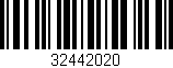 Código de barras (EAN, GTIN, SKU, ISBN): '32442020'