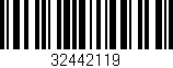 Código de barras (EAN, GTIN, SKU, ISBN): '32442119'