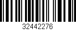 Código de barras (EAN, GTIN, SKU, ISBN): '32442276'