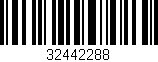 Código de barras (EAN, GTIN, SKU, ISBN): '32442288'