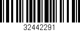 Código de barras (EAN, GTIN, SKU, ISBN): '32442291'