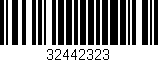 Código de barras (EAN, GTIN, SKU, ISBN): '32442323'
