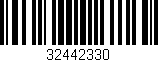 Código de barras (EAN, GTIN, SKU, ISBN): '32442330'