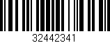 Código de barras (EAN, GTIN, SKU, ISBN): '32442341'