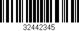 Código de barras (EAN, GTIN, SKU, ISBN): '32442345'