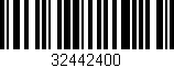 Código de barras (EAN, GTIN, SKU, ISBN): '32442400'