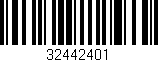 Código de barras (EAN, GTIN, SKU, ISBN): '32442401'