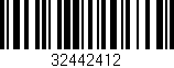 Código de barras (EAN, GTIN, SKU, ISBN): '32442412'