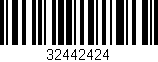 Código de barras (EAN, GTIN, SKU, ISBN): '32442424'