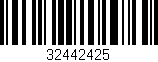 Código de barras (EAN, GTIN, SKU, ISBN): '32442425'