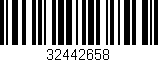 Código de barras (EAN, GTIN, SKU, ISBN): '32442658'