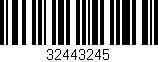 Código de barras (EAN, GTIN, SKU, ISBN): '32443245'