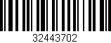 Código de barras (EAN, GTIN, SKU, ISBN): '32443702'