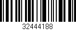Código de barras (EAN, GTIN, SKU, ISBN): '32444188'